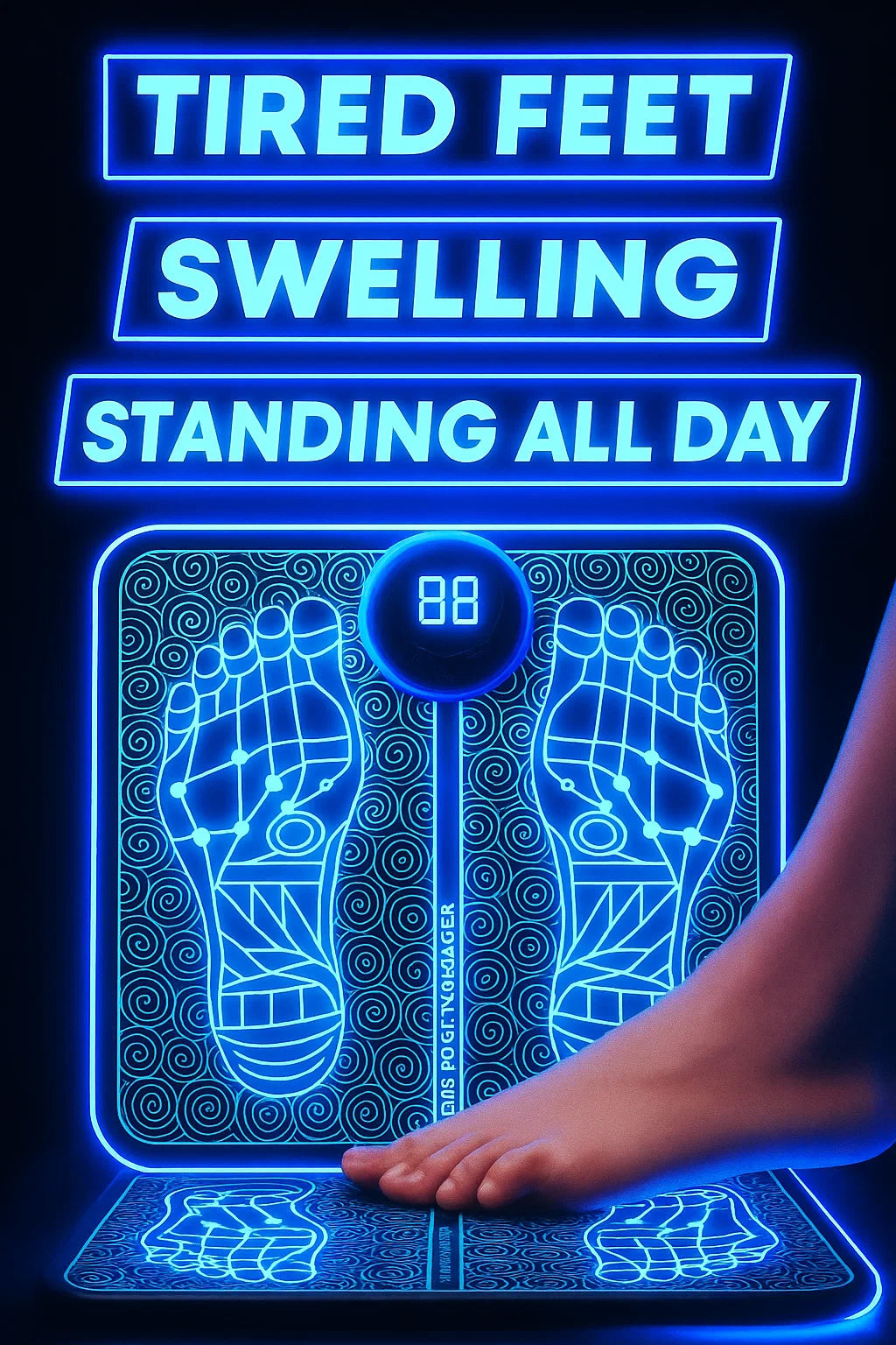 EMS FOOT MASSAGER – ADVANCED PAIN & CIRCULATION RELIEF